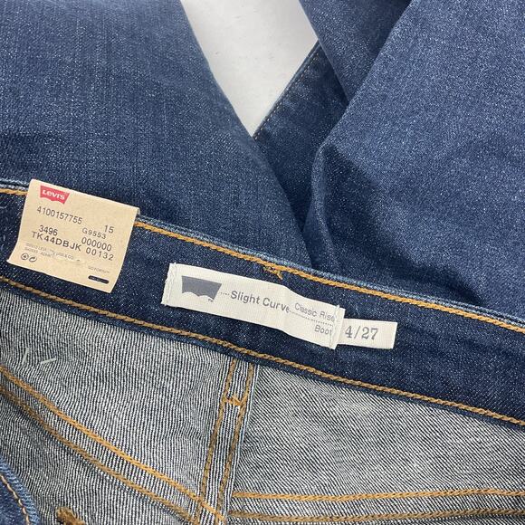 Levi's Bootcut Curvy Jeans Women Size 4 Faded Denim Blue Cotton NWT - Picture 3 of 5